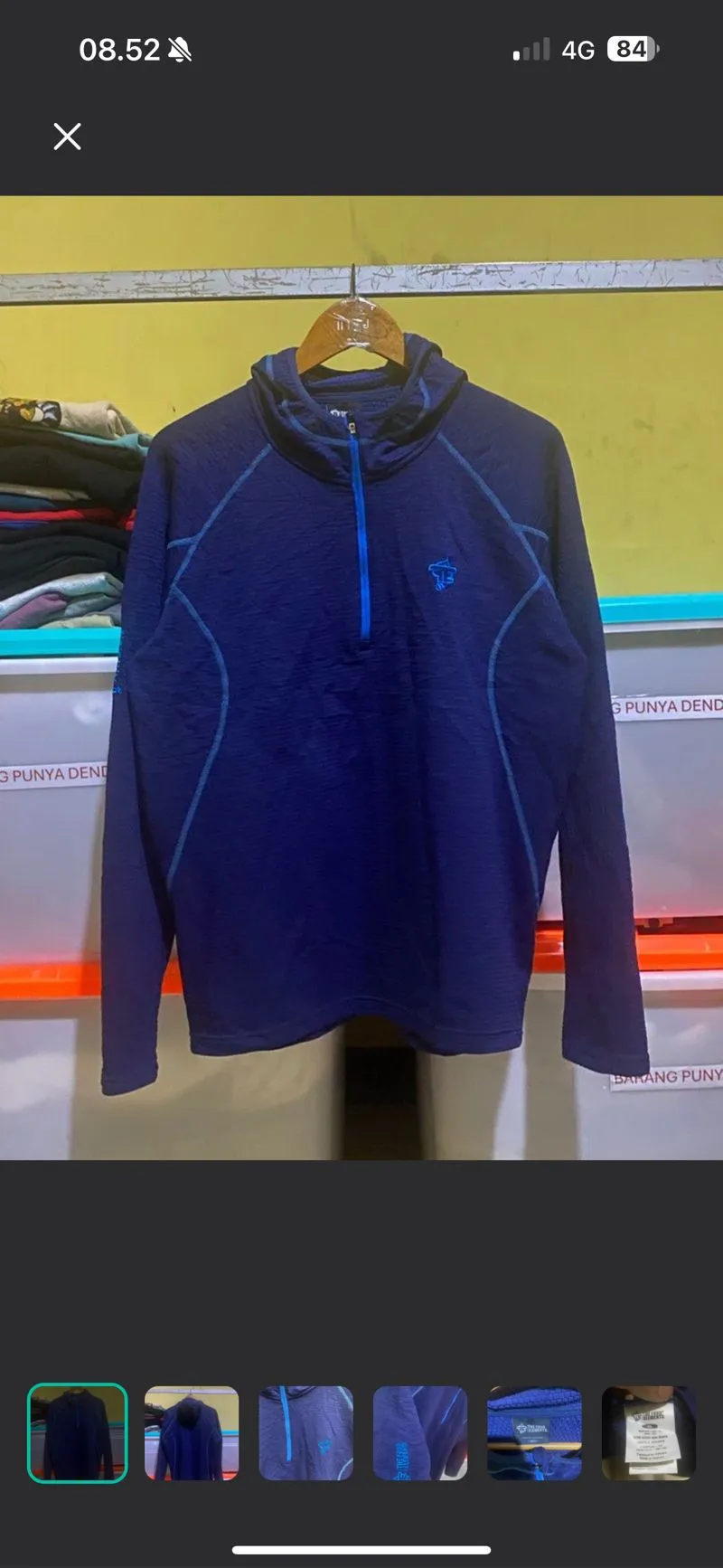 Japanese brand Sportswear Hoody Pria navy photo 1