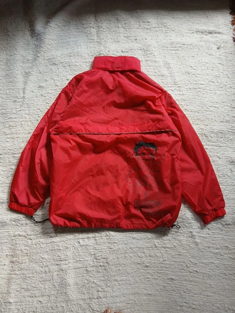 Betty Boop Vintage Y2K Windbreaker Pria red photo 1