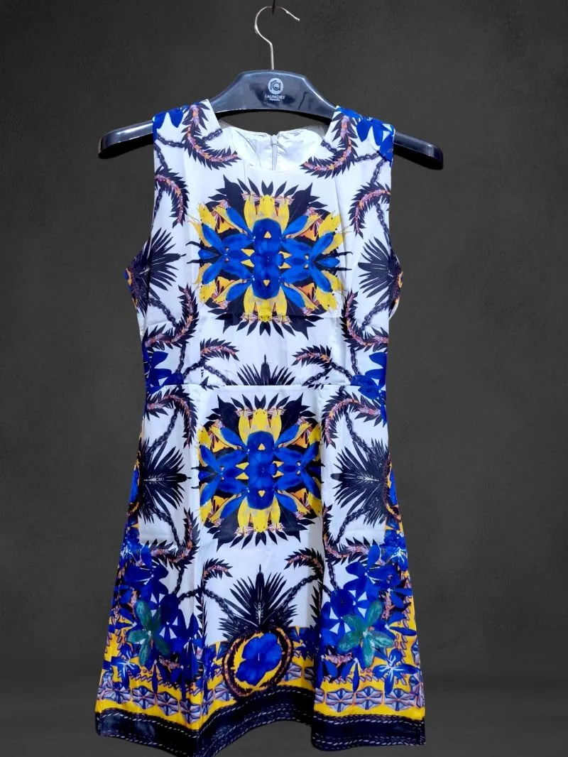 Luxury Lolita Midi dress Wanita white blue photo 1