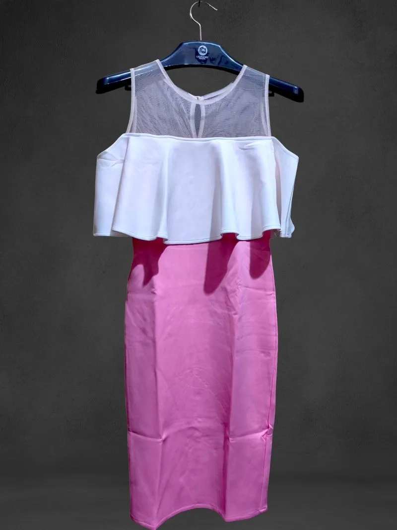 Lolita Fairy Bodycon dress Wanita white pink photo 1