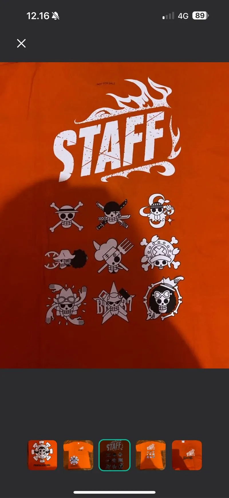 Japanese brand Streetwear T-shirt Pria orange photo 1