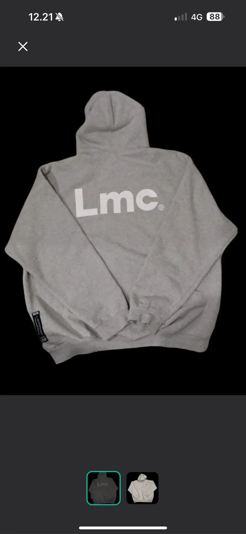 LMC Streetwear Hoody Pria gray Preloved - Main Image