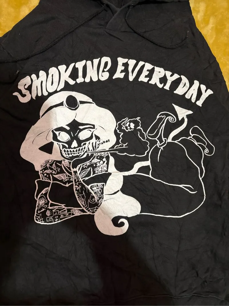 Glad News Streetwear Y2K Hoody Wanita white black photo 1