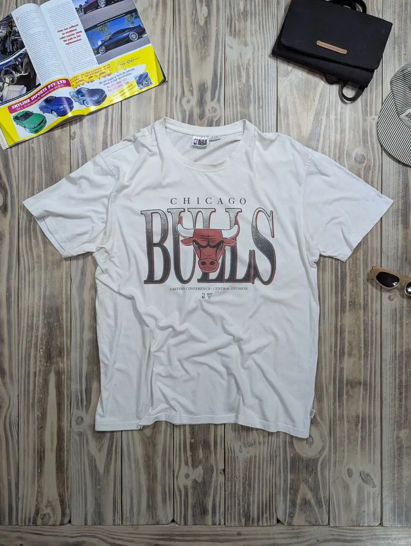 Vintage Streetwear T-shirt Pria white red photo 1