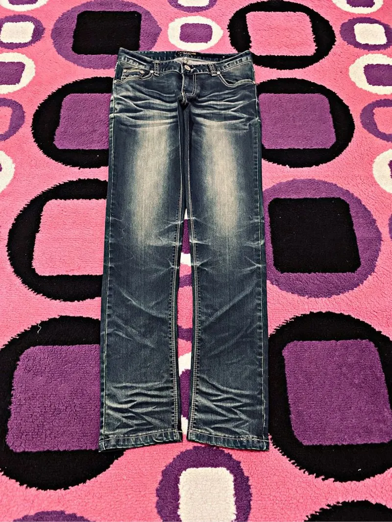 Vintage Streetwear Jeans Pria black photo 1
