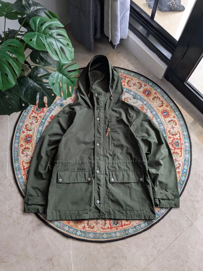 Gorpcore Casual Parka Pria green photo 1