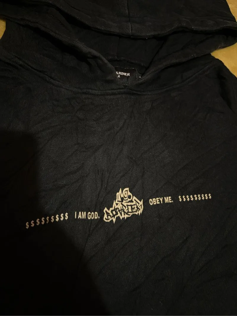 Japanese brand Streetwear Y2K Hoody Pria black photo 1