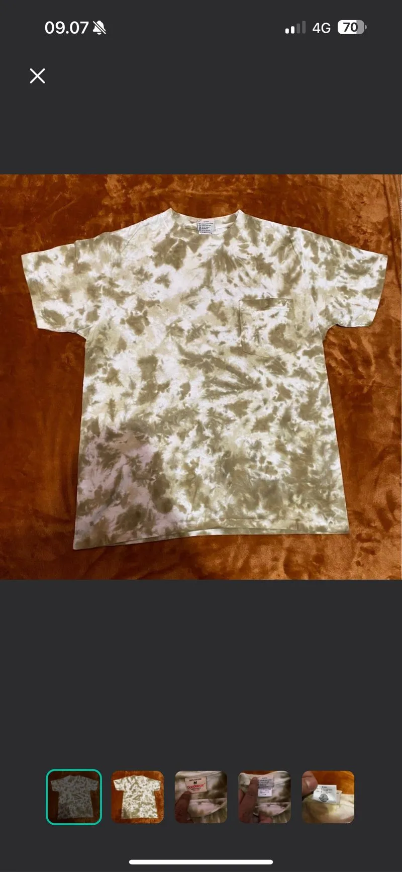 Made in USA Streetwear T-shirt Pria white tan photo 1