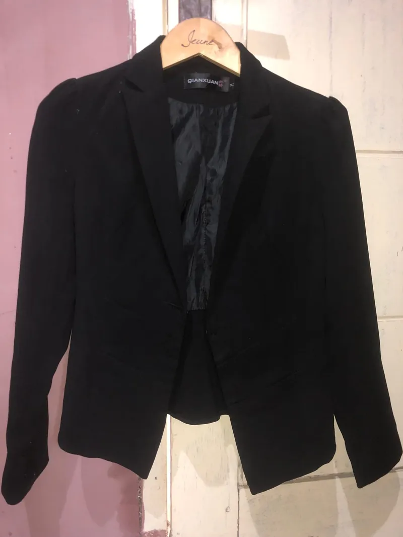 Casual Blazer Wanita black photo 1