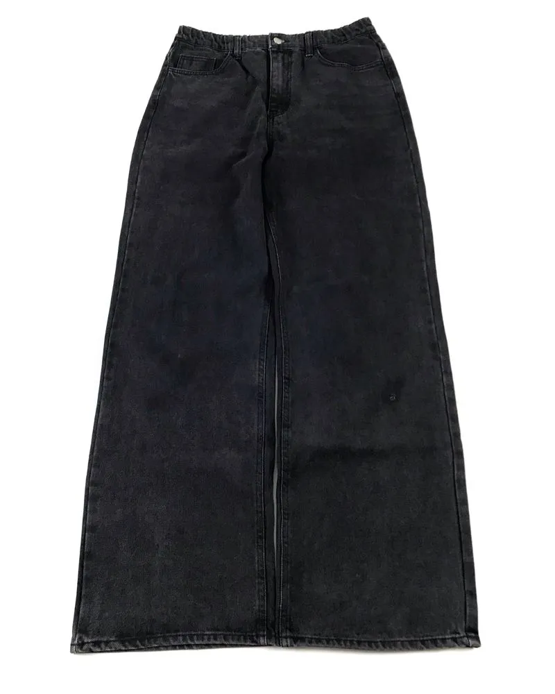 Streetwear Y2K Jeans Pria black photo 1