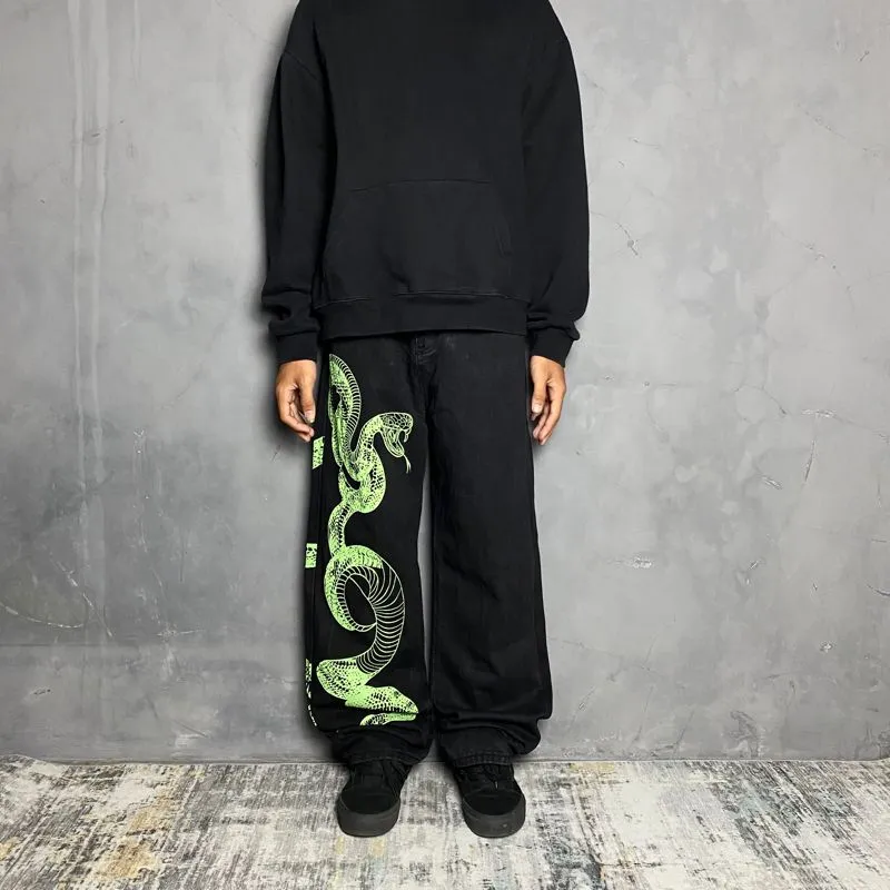 Y2K Skater Jeans Pria black photo 1