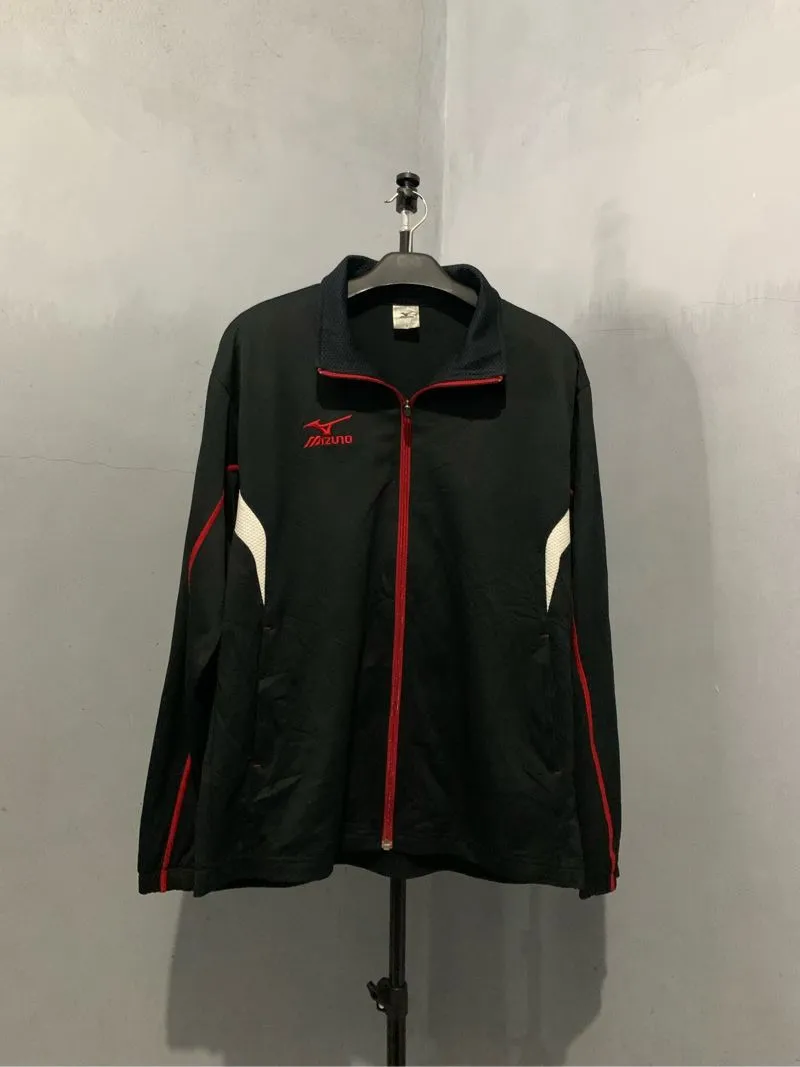 Mizuno Avant Garde Sportswear Windbreaker Pria black red photo 1