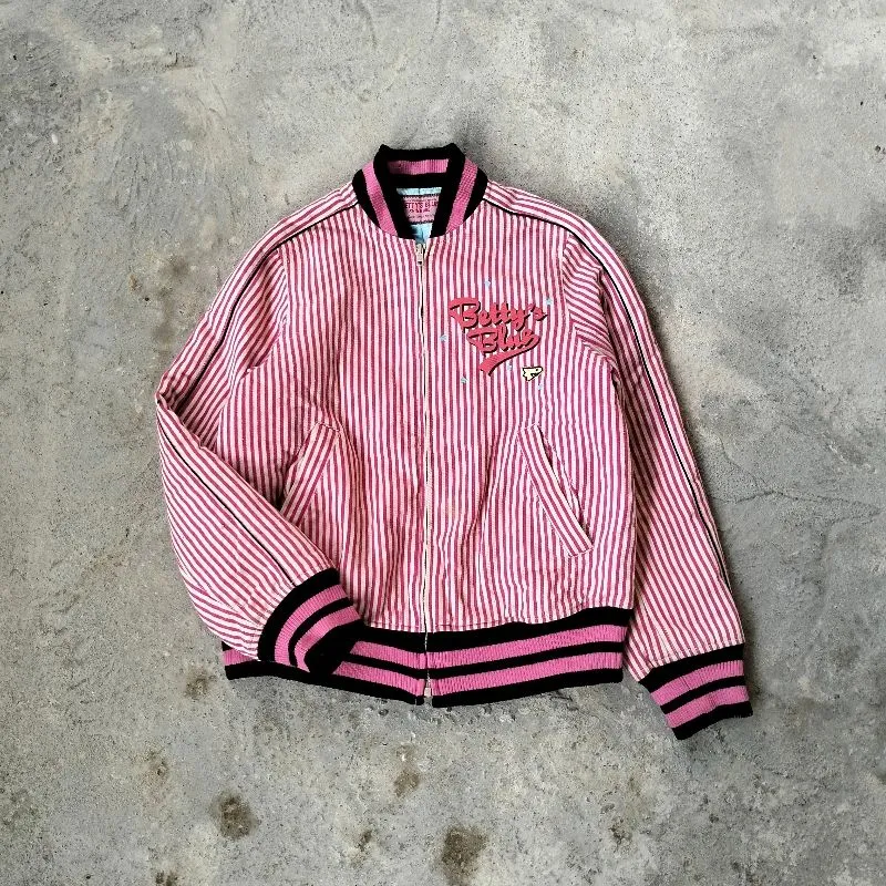Japanese brand Vintage Y2K Bomber jacket Wanita pink photo 1