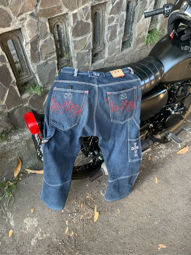 DogTown Vintage Streetwear Jeans Pria navy blue photo 1