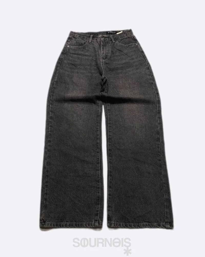 Japanese brand Vintage Streetwear Jeans Pria black gray photo 1
