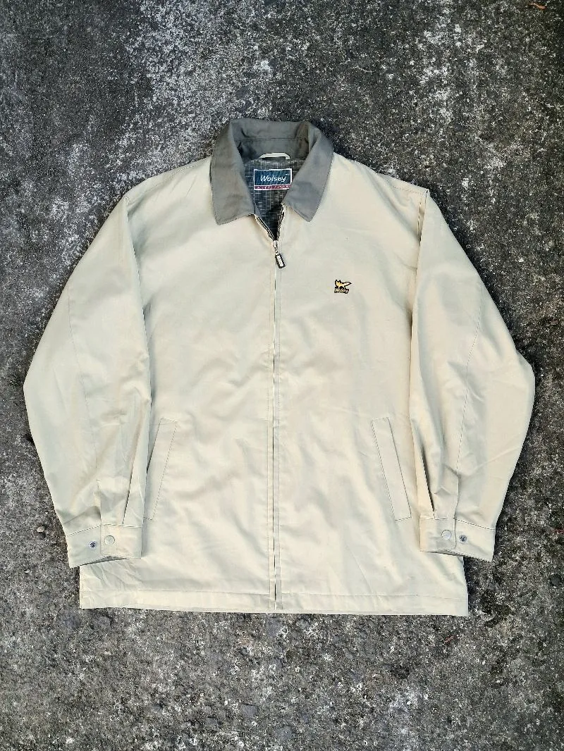 Wolsey Minimalist Casual Harrington jacket Pria cream tan photo 1