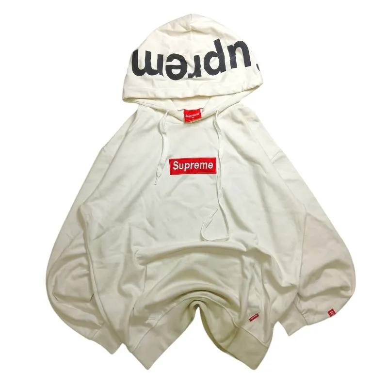 Supreme Streetwear Skater Hoody Pria white red photo 1