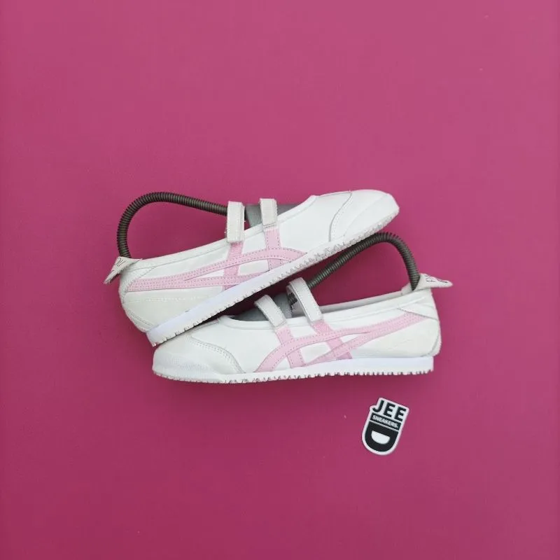 Onitsuka Tiger Streetwear Casual Sneakers Wanita white pink photo 1