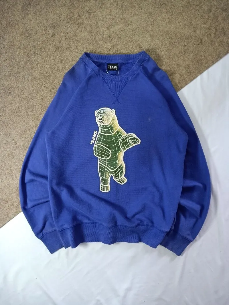 Polham Vintage Streetwear Sweater Pria purple photo 1