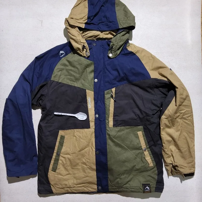 Fieldcore Gorpcore Sportswear Windbreaker Pria black gray photo 1