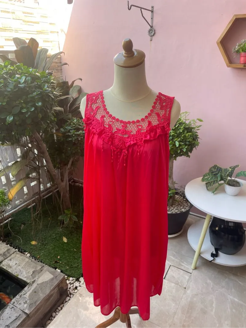 Casual Midi dress Wanita red photo 1