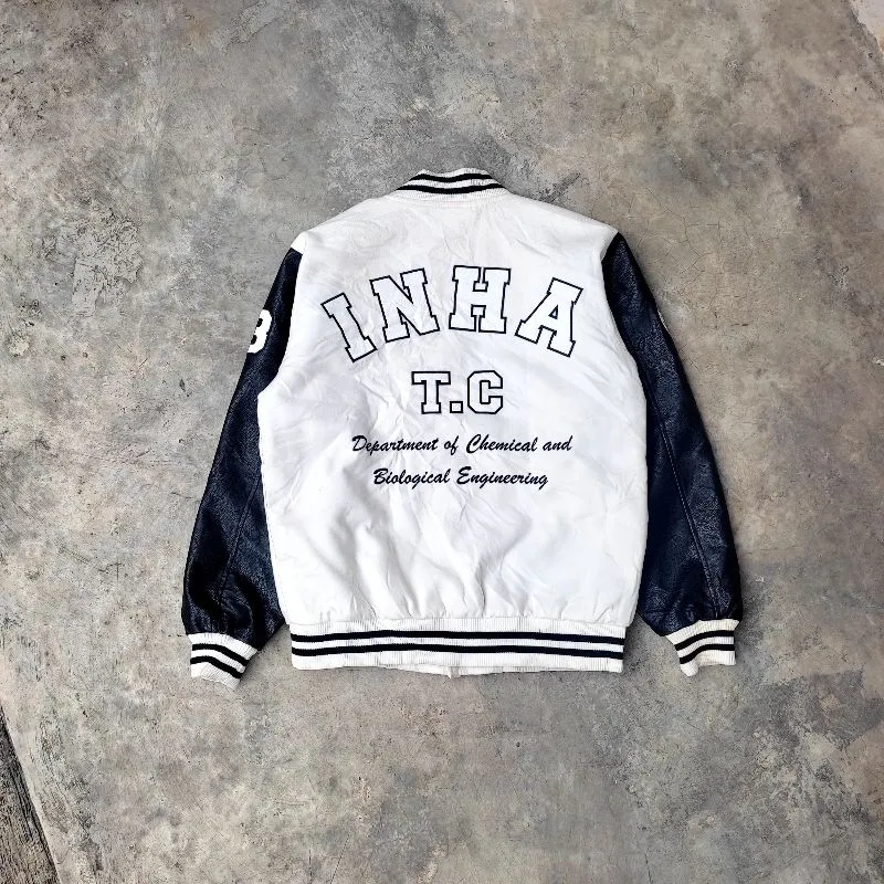 Casual Varsity jacket Pria black Preloved