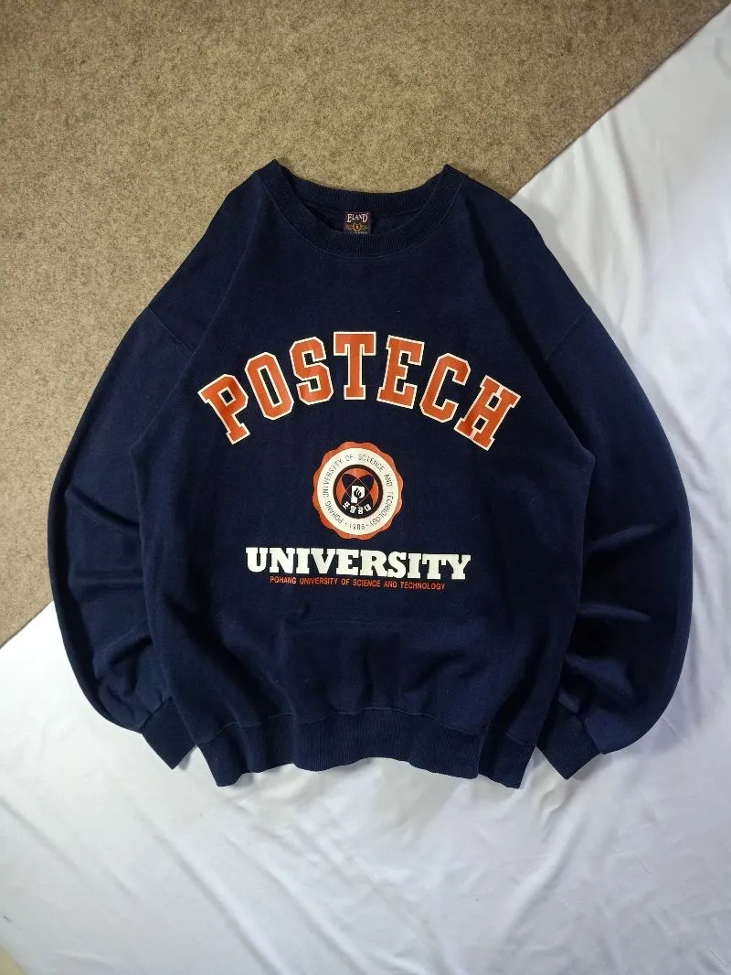 Japanese brand Vintage Streetwear Sweater Pria navy photo 1