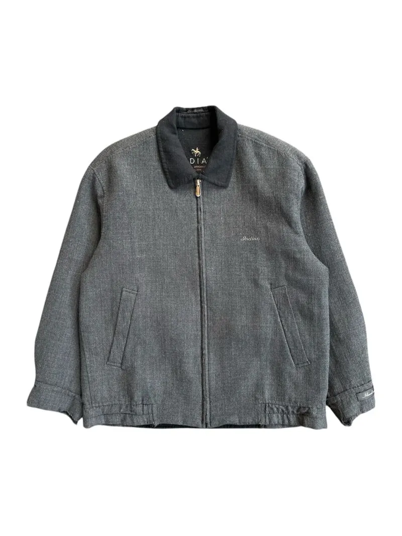 Japanese brand Vintage Casual Varsity jacket Pria gray photo 1