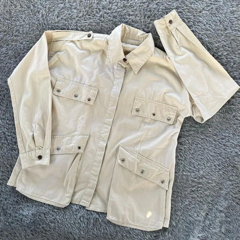 Casual Fur coat Wanita cream photo 1