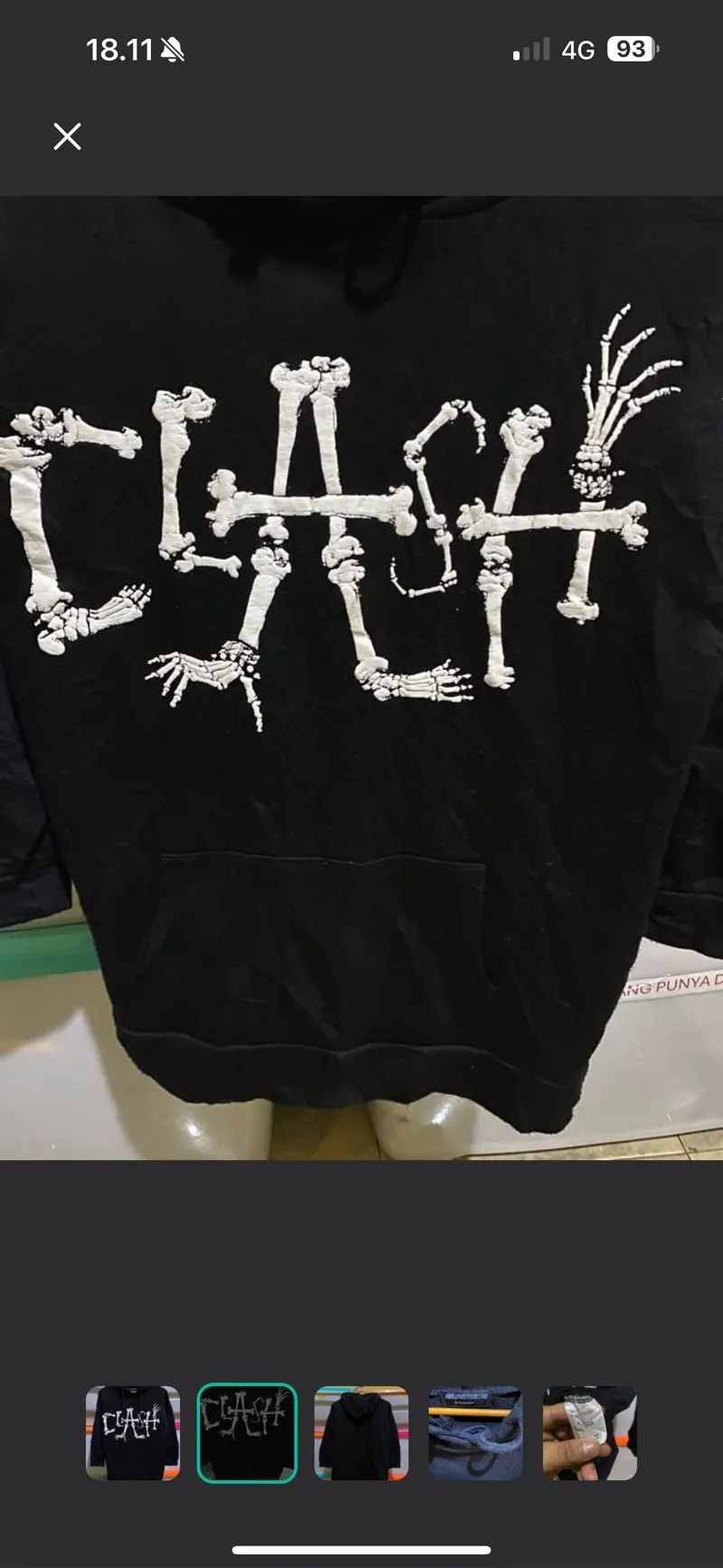 Glad News Streetwear Y2K Hoody Pria white black photo 1