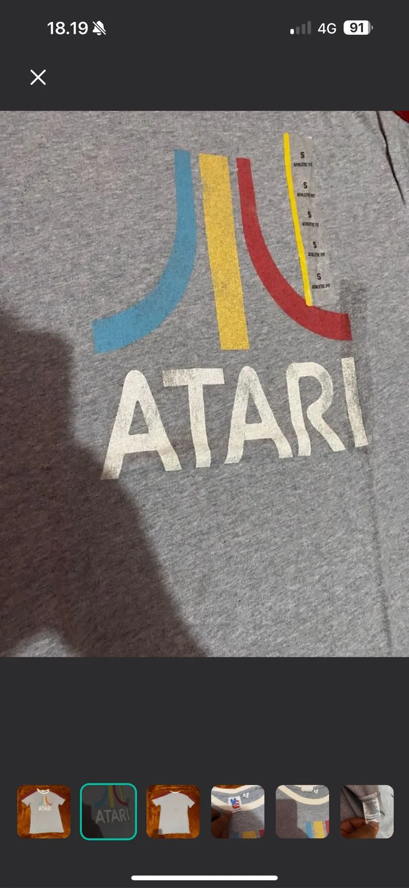 Japanese brand Streetwear Y2K T-shirt Pria red gray photo 1