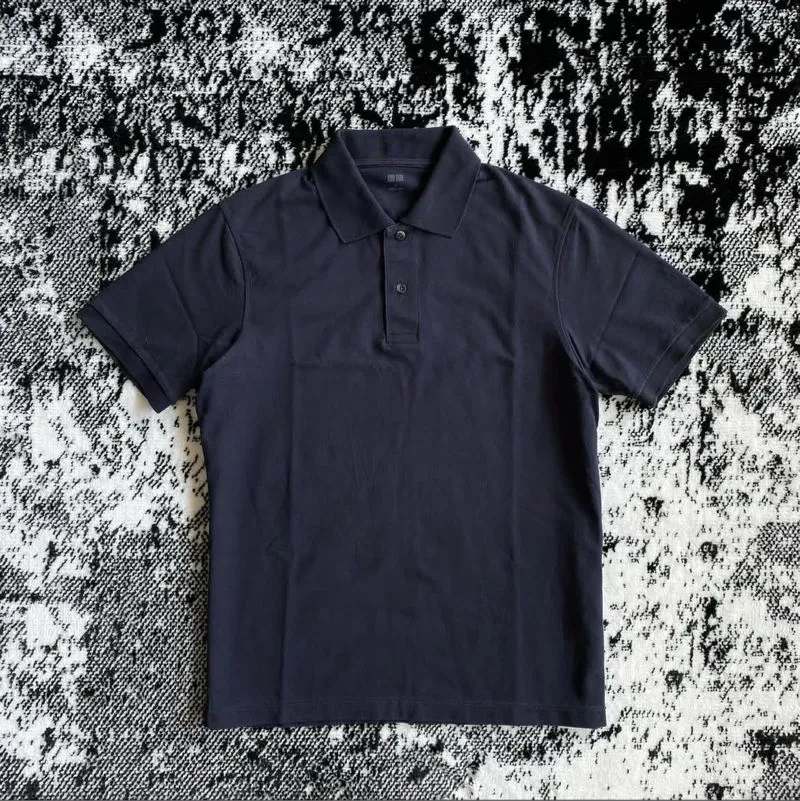 Uniqlo Casual Polo shirt Pria navy photo 1