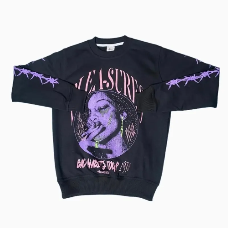 Streetwear Casual Sweater Wanita black photo 1