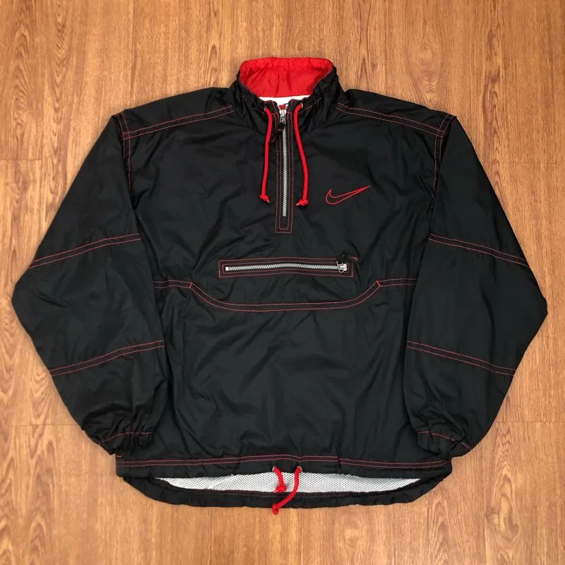 Nike Vintage Sportswear Track jacket Pria black red photo 1