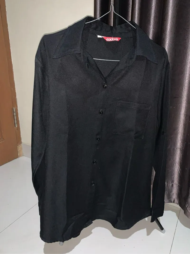 Luxury Casual Shirt Wanita black photo 1