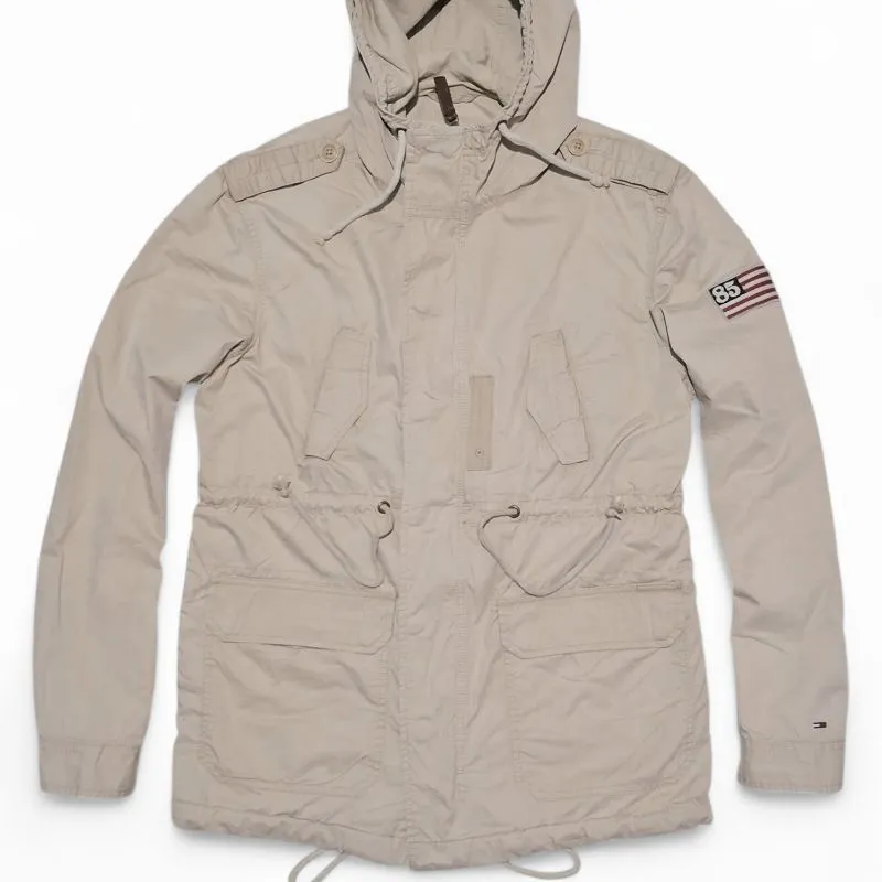 Tommy Hilfiger Vintage Casual Parka Pria cream Preloved