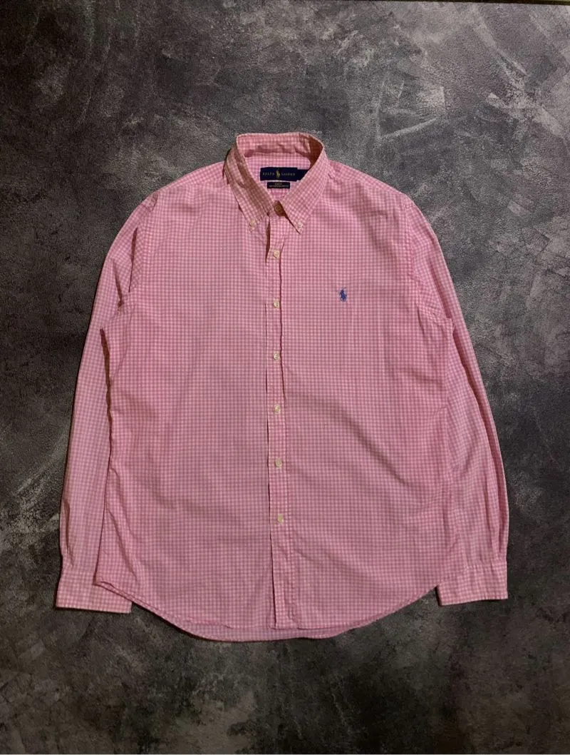 Polo Ralph Lauren Luxury Casual Casual shirt Pria white pink photo 1