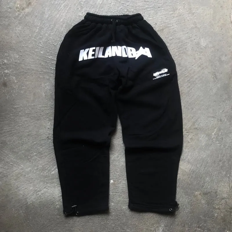 Streetwear Casual Sweatpants & Joggers Pria white black photo 1