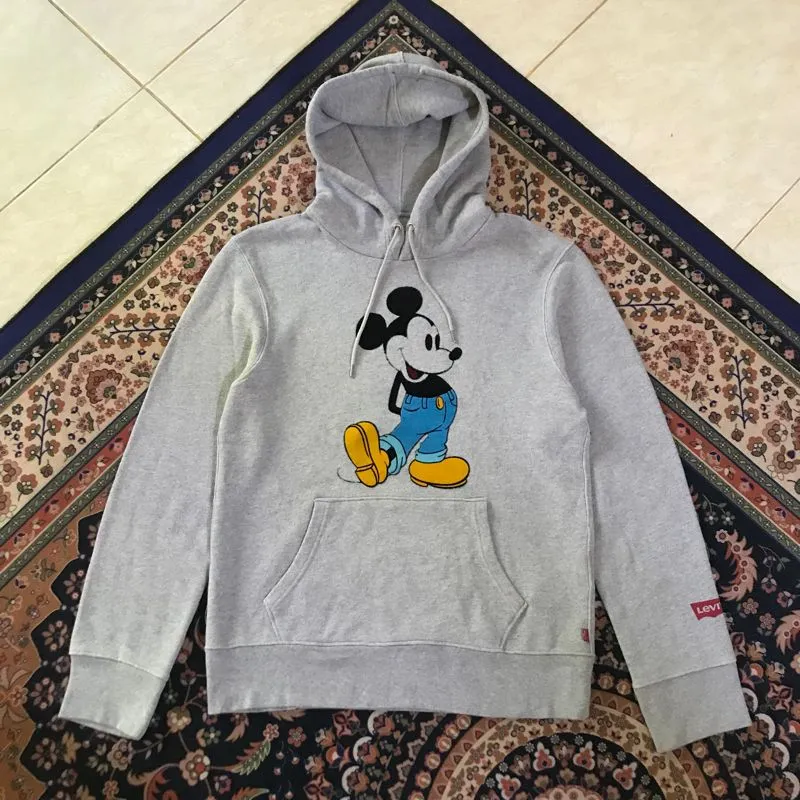 Levi's Streetwear Casual Hoody Pria gray photo 1