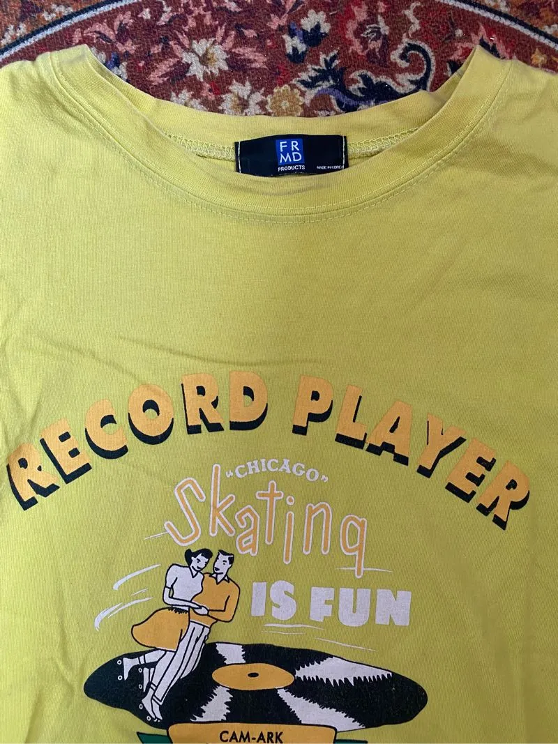 Vintage Indie T-shirt Pria yellow photo 1
