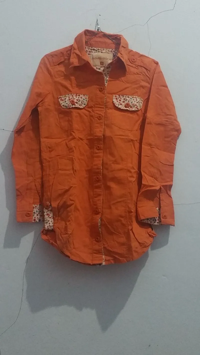 Luxury Casual Blouse Wanita orange photo 1