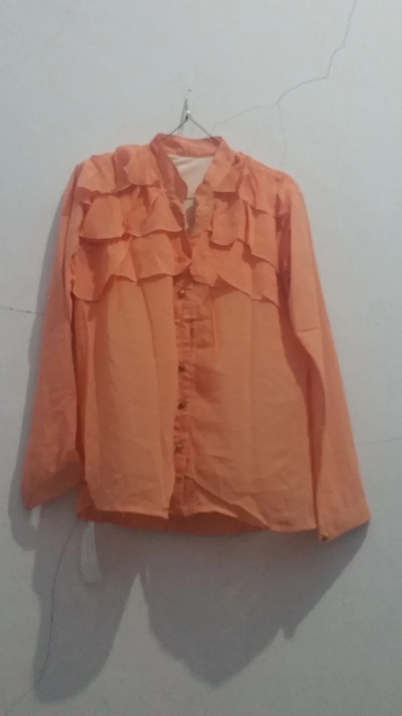 Luxury Casual Blouse Wanita orange photo 1