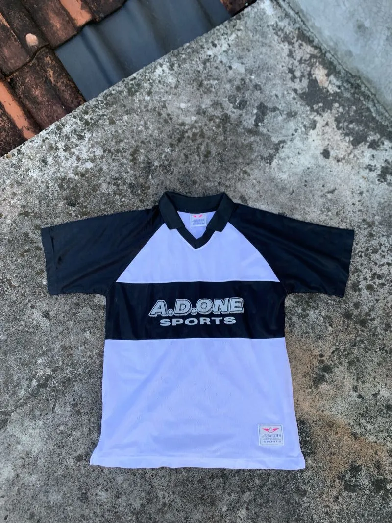 Made in USA Sportswear Casual Jersey Pria white black photo 1