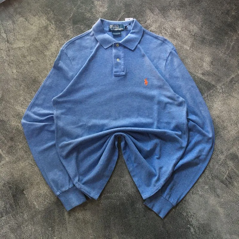 Polo Ralph Lauren Luxury Casual Polo shirt Pria blue photo 1