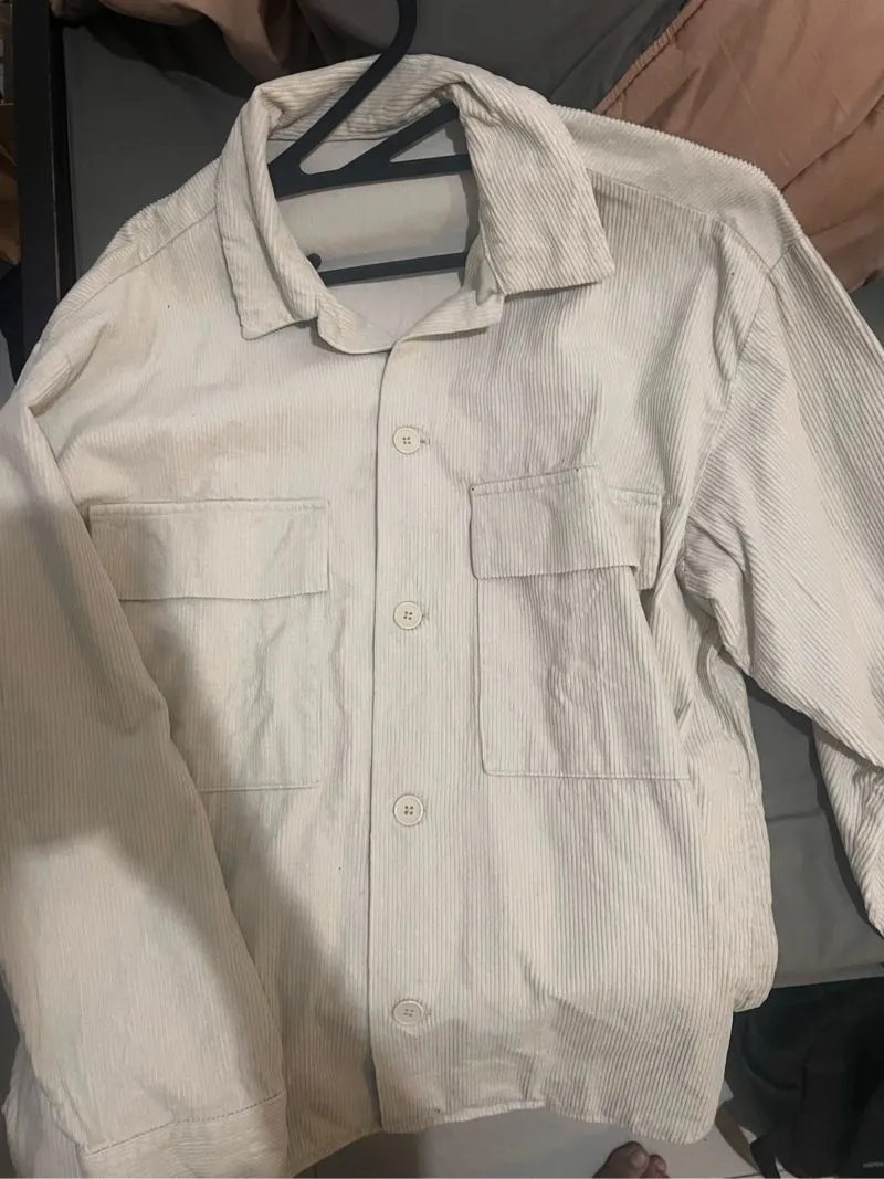 Uniqlo Vintage Casual shirt Pria cream photo 1