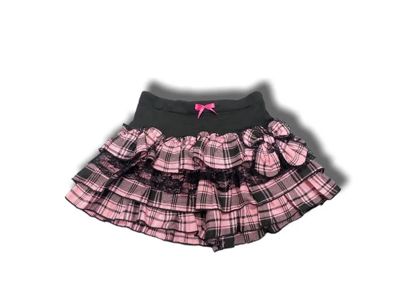 Mini skirt tartan babypink umpak gothic grunge rare y2k photo 1
