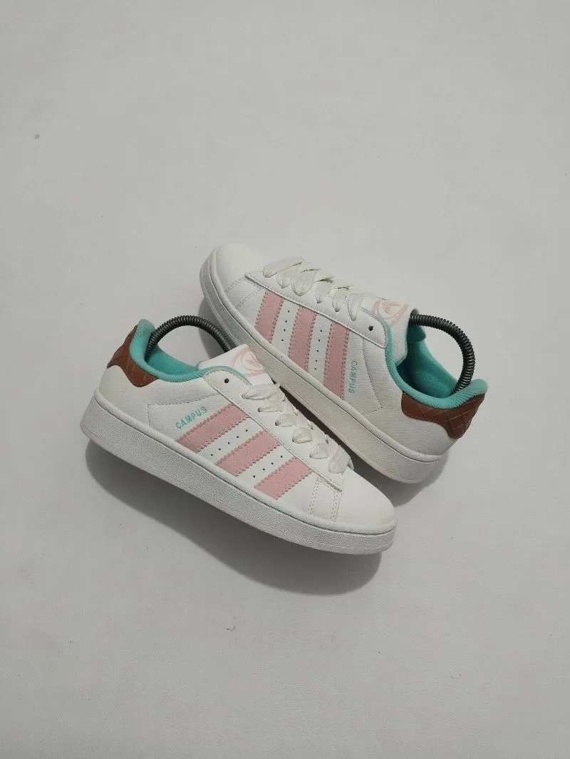 Adidas Casual Sneakers Wanita white pink photo 1