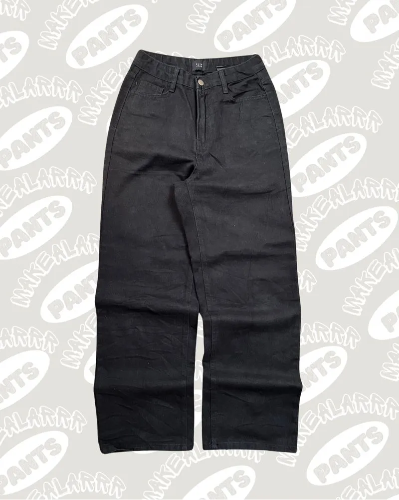 Japanese brand Streetwear Y2K Jeans Pria black photo 1