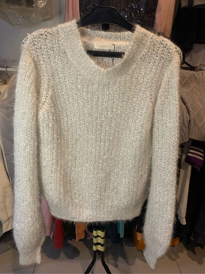 Casual Sweater Wanita white photo 1