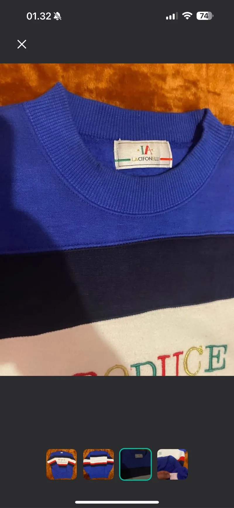 Lacifonelli Sweatshirt Crewneck Color Block photo 1